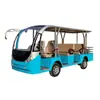 Coche Turístico Eléctrico Semi-Cerrado Personalizado con Cuatro Filas de 8 Asientos, Coche Turístico para Lugares Pintorescos, Coche Turístico de Recepción y Transporte de Pasajeros para Parques
