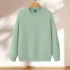 Moletom 100% Algodão Estampa Personalizada Logo Roupa de Trabalho Inverno Masculina Catering Forrado com Fleece Gola Redonda Preta Camisa Cultural Roupa de Trabalho