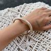 Joyería Transfronteriza Europea y Americana, Pulseras Elásticas Apiladas Especiales con Estilo Literario Retro, Pulseras Redondas con Textura de Nicho para Mujer