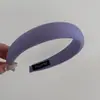 Estilo Coreano Nova Faixa de Cabeça Cor Sólida Creme Doce Coroa Alta Borda Larga Diária Versátil Faixa de Cabeça para Passeio Grampo de Cabelo de Alta Qualidade