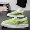 Tênis Casuais de Lona Masculinos para Primavera e Verão de 2026, Tendência, Versáteis, Sola Macia, Confortáveis, Respiráveis, Slip-On