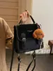 Mochila Estilo Universitario Retro Mate para Mujer Nueva Otoño e Invierno 2024 La Más Fácil de Combinar Bolso Escolar de Moda Portátil para Viajes Diarios Bolso de Hombro