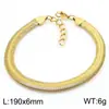 Stock de fábrica Acero de Titanio Estilo Indiferente Plano Suave Cadena de Hueso de Serpiente Conjunto Collar de Clavícula Oro 18k Cadena de Hueso de Serpiente Joyería para Mujer