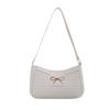 Bolso Pequeño Cuadrado de Mano de Moda con Textura y Lazo para Mujer 2025 Nuevo Bolso de Hombro para Viajes Diarios Bolso de Axila para Mujer con Patrón de Cocodrilo