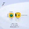 Puzuojiu Dourado Areia Não Desbota Acessórios DIY Incrustados com Zircônia Contas Espaçadoras Contas Rodinha Brilhantes Acessórios de Contas para Mulheres