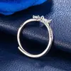 Anillo de Arco Europeo y Americano Transfronterizo para Mujer Diseño de Nicho de Gama Alta Dulce Moda Diaria Romántico Anillo Ajustable