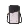 2025 Nuevo Bolso para Teléfono Móvil con Pantalla Táctil Bolsa Mini Delgada de Flores Frescas Bolso Pequeño Portátil Cruzado al Hombro para Mujer