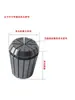 Sujetador de Herramientas para Motor de Husillo Portabrocas Collet ER25 Clip de Manga ER Portabrocas de Motor con Resorte Accesorios para Máquina de Grabado