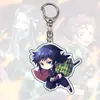 Llavero Acrílico de Demon Slayer, Nichirin, Nezuko, Colgante Acrílico de Giyu, Accesorios Periféricos de Anime