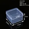 Caja Pequeña Cuadrada Transparente de Plástico Caja de Joyería Caja Pequeña para Auriculares Caja de Accesorios Caja Pequeña para Pendientes Caja de Almacenamiento Portátil Fabricante