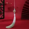 Soporte para Flores Imitación Jade Dongling Hebilla Ping'an Borla Flecos Estilo Antiguo Accesorio de Broche para Qipao Colgante Marcador de Libros Borla Fabricante Venta al por Mayor