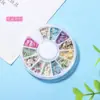 Caixa com 12 Compartimentos Frutas Desenho Animado Argila Macia Peças para Nail Art Acessórios para Joias DIY Enchimento para Slime Acessórios para Comida e Brinquedos