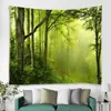 Tecido de Tapeçaria para Pendurar na Parede Amazon Mais Vendido no Exterior Pano de Fundo Estilo Ins Série Floresta Pano Decorativo Tapeçaria Boêmia
