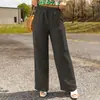Novedad Primavera y Verano 2025 Cruzado Europeo y Americano Amazon Wish Casual para Mujer Bolsillo Pierna Ancha Algodón y Lino Holgado Pantalones para Mujer
