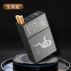 Estuche Antipresión para 20 Cigarrillos, Paquete Completo, Tapa Deslizante abatible, Portátil, Adecuado para Cigarrillos Blandos y Duros, a Prueba de Humedad, Estuche Portátil de Chapa Metálica para Cigarrillos