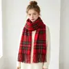 Colección de Bufandas de Mohair de Color Sólido de Otoño e Invierno, Bufandas Atmosféricas Estilo Coreano, Bufandas Chal Ampliadas y Engrosadas al por Mayor