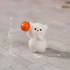 Paisagem em Miniatura Ano Novo Urso Dupla Caqui Figuras Artesanato em Resina Decorações DIY Mini Enfeites