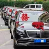 Adesivos Estáticos para Casamento com Palavras Felizes, Adesivos para Carro de Casamento com Palavras Felizes, Flores Felizes de Grama para Janela, Adesivos de Recorte de Papel, Suprimentos Decorativos para Casamento