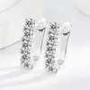 Desejo Transfronteiriço Nova Moda Europeia e Americana Cobre Inlaid Zircônia Banhado a Ouro Diamante Brincos Britânicos Brincos Femininos Joia de Orelha