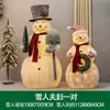 Decoração de Natal Boneco de Neve Rena de Natal Brilhante Cenário para Shopping Center Lobby de Hotel Enfeites Decorativos Grandes de Natal