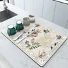 Esterilla Drenante Especial para Lavado de Platos de Cocina, Esterilla Antideslizante para Tazones y Platos con Aislamiento Térmico para Uso en Hogar y Restaurante, Esterilla Absorbente para Encimera de Fregadero
