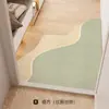 Alfombra de Piso Anillo de Seda Moderna Simple Resistente a la Suciedad para Puerta Raspa-Lodo de Entrada Antideslizante Felpudo Cortable Alfombra de Piso para Entrada
