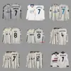 Jersey Retro Manga Larga Uniforme de Fútbol Beckham Zidane Messi C Ronaldo Jersey Clásico