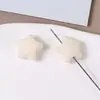 Dulces y Versátiles Accesorios para el Cabello de Estrella de Cinco Puntas Perforada Recta de Acrílico Flocado para Otoño e Invierno Diadema Accesorios para Manualidades