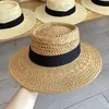 Chapéu de Palha com Laço de Flor Tecida Chapéu de Palha de Aba Larga para Férias de Verão na Praia Chapéu Dobrável com Proteção Solar