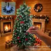 Tira de luces de fuegos artificiales para coleta al por mayor transfronteriza, cadena de luces decorativa circular para árbol de Navidad con estrella superior, luz para árbol de jardín exterior