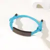 Al por mayor al contado transfronterizo Pulsera de doble cordón de ajuste Pulsera de cuerda trenzada ajustable de acero inoxidable multicolor con impresión y grabado de color UV