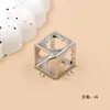 Hebilla Cuadrada Hueca de Nuevo Estilo Transfronteriza, Hebilla para Fijar la Esquina de Camisas y Playeras, Hebilla Cuadrada Pequeña Multifuncional para Bufanda