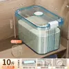 Cubo de Arroz Sellado para Uso Doméstico, a Prueba de Insectos y Humedad, Contenedor de Grano de Grado Alimenticio, Contenedor de Gran Capacidad para Almacenamiento de Harina, Contenedor para Almacenar Arroz
