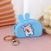 Carteira de Moedas de Silicone de Desenho Animado Estilo Ins Fofa Bolsa de Moedas Cosméticos Carteira Feminina Chave Fone de Ouvido Mini Fofa