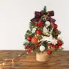 Navidad Amazon Transfronterizo Más Vendido Escritorio Mini Árbol de Navidad Luminoso Set Suministros de Decoración Navideña