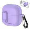 Funda Protectora Todo Incluido con Textura de Cuero y Soporte Adecuada para Huawei Clip2 Estuche para Auriculares Freebudclip2 Bluetooth Funda Suave