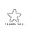 Yihua Colgante de Estrella Pentagonal Hueca de Zirconia Collar de Estrella Cadena Clavicular Casual y Más Fácil de Combinar Cumpleaños Estudiante Joyería de Plata Colgante