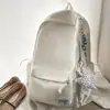 Mochila nueva de estilo coreano, ligera, de gran capacidad, para estudiantes mujeres, mochila versátil bordada para estudiantes de preparatoria, de alta apariencia