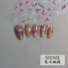 Novos Adesivos de Borboleta para Manicure em Gel Adesivos de Unha Prateados em Relevo Estéreo Adesivos de Unha de Borboleta Pura Lustre Sonho 3D