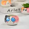 Animal de Caricatura Gato Colorido Expresión Maceta para Guardería Hoja Suculenta Maceta de Inserción Jardinería de Escritorio Maceta Pulgar para Plantas Verdes