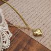 Collar con Colgante de Corazón de Empalme de Cadena de Venta Caliente Transfronteriza para Mujer, Diseño de Nicho, Cadena Versátil para Clavícula de Oro de 18 Quilates