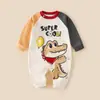 Mono de bebé primavera y otoño ropa de algodón puro para recién nacidos niños y niñas mameluco de bebé ropa exterior de dibujos animados moda