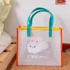 Bolsa de Mão de Gelatina em PVC Bolsa de Praia Bolsa Transparente Verão Feminina Viagem Bolsa para Celular Bolsa de Armazenamento Fofa Grande Capacidade