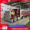 Marca Locomotiva Famosa na Internet Carro-Restaurante de Grande Capacidade Modelo Carrinho de Barraca de Chá de Leite Atacado para Feira Noturna Carrinho Móvel de Lanches