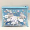 Sanrio Family Papelaria Fofa Cinnamoroll, My Melody, Pompompurin, Kuromi Bolsa com Zíper Conjunto de Lápis e Caderno