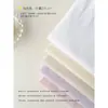 Camiseta de Algodón Puro para Mujer, de Manga Corta, 100% Algodón, Verano, de Color Claro, Corte Holgado, Cuello Redondo, Versátil, Estilo Unisex
