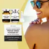 Conjunto de Pó Liofilizado Essência Escurecedora Zyvarn: Hidrata e Realça o Escurecimento para uma Pele Bronzeada Natural, Fácil de Usar Diariamente