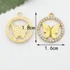 Accesorios de Joyería Estilo Mariposa Transfronterizos, Joyería Hecha a Mano DIY Mariposa Multicolor, Accesorios de Joyería DIY con Goteo de Aceite de Alta Gama