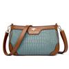 Bolsas para Mulheres 2024 Nova Moda Bolsa de Ombro Único Transversal Bolsa Casual para Mãe de Meia-Idade e Idosos Bolsa Quadrada Pequena Color-Blocking