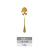 Juego creativo de cubiertos occidentales de acero inoxidable 304 color oro titanio, forma de gota de agua: cuchillo para bistec, cuchillo de postre, cuchara de café
